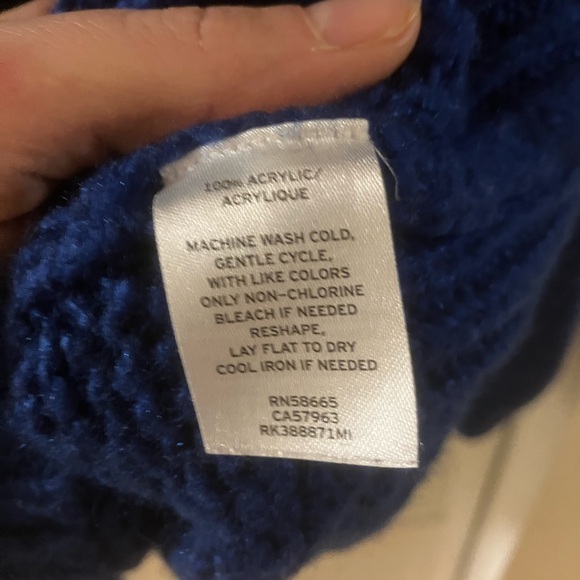 Free Press Blue Chunky Knit Sweater - Picture 4 of 8